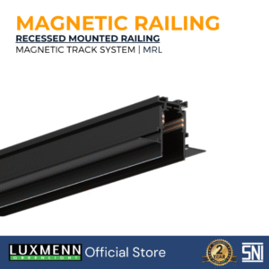 LUXMENN - LED Magnetic Accessories Railing Inbow - LUX-MRL1/3M (INBOW) - Black