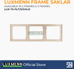 LUXMENN - Frame For Switch And Socket - LUX-T3 PLT/3 - White