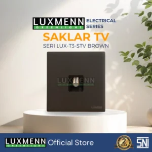LUXMENN - T3 PC-Series Satellite TV Socket - LUX-T3-STV - White