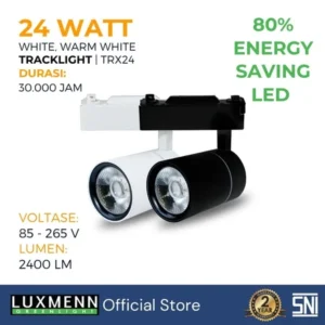 LUXMENN - LED Tracklight - LUX-TRX/10W (BB&BW) - White / Warm White / Cool White