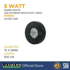 LUXMENN - LED SPOTLIGHT OUTBOW - LUX-M503/3W (BB&BW)