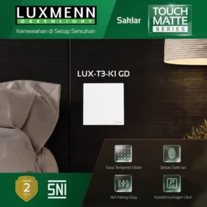 LUXMENN - T3 GD-Series Switch - LUX-T3-K4/2 GD - Grey/Blue