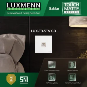 LUXMENN - T3 GD-Series Satellite TV - LUX-T3-STV ( Satellite TV ) GD - White/Black