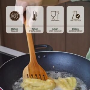 NATURA Wooden Cutlery - Sutil Lubang Haruka 39.5 cm